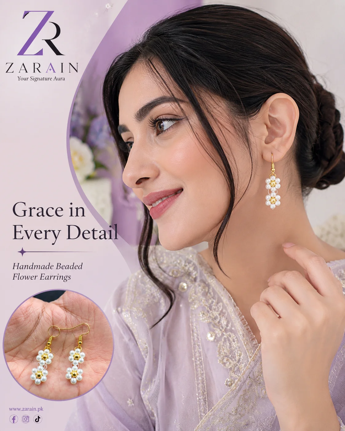 Pearl Blossom Earrings